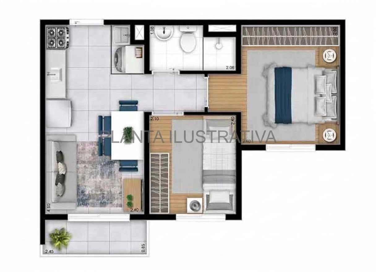 Planta Planta Ilustrativa